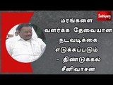 மரங்களை வளர்க்க தேவையான நடவடிக்கை எடுக்கப்படும் - திண்டுக்கல் சீனிவாசன்