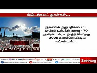ஒன்றரை மாதமாக மக்கள் போராட்டத்தில் ஈடுபட்டுள்ள ஸ்டெர்லைட் ஆலை குறித்த தகவல் துகள்கள்