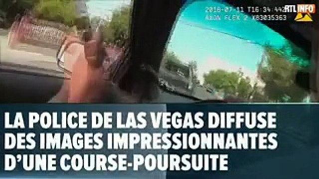 Ça se passe aux USA: la police diffuse la vidéo d'une violente course-poursuite à Las Vegas