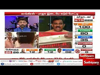 கர்நாடக தேர்தல் 2018 - பாஜக தொடந்து மீண்டும் முன்னிலை