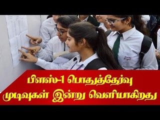 பிளஸ்-1 பொதுத்தேர்வு முடிவுகள் இன்று வெளியாகிறது