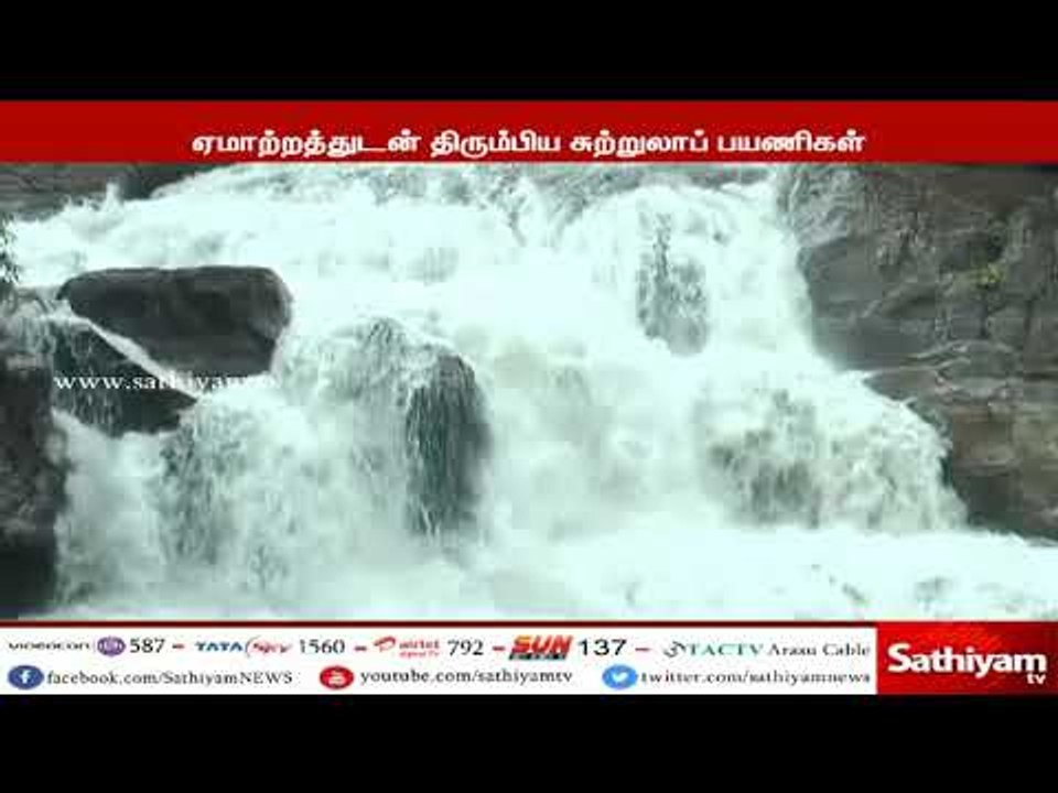 நெல்லையில் மணிமுத்தாறு அருவியில் வெள்ளப்பெருக்கு - சுற்றுலா பயணிகள் குளிக்க தடை