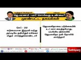 மருத்துவர் சிவக்குமார் - சசிகலா : ஜெ.மரணம்: யார் சொல்வது உண்மை? - முரண்பட்ட தகவல்கள்