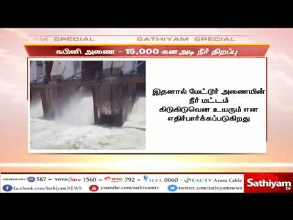 கபினி அணையில் இருந்து தமிழகத்திற்கு 15 ஆயிரம் க...