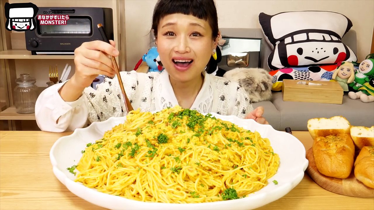 【大食い】12人前！巨大「ぺぺたま」名店の逸品をデカ盛り再現チャレンジしたら！メチャ旨パスタ出来た♥【ロシアン佐藤】【Russian Sato】