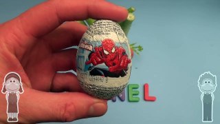 Spider Man Surprise Egg Word Jumble! Spelling Fruits and Veggies! Lesson 16