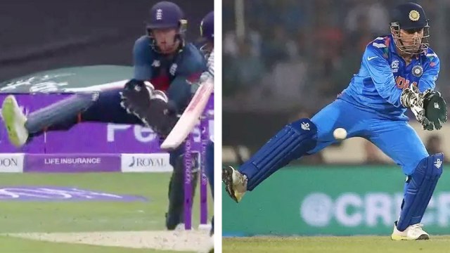 India vs England 3rd ODI: Jos Buttler Copies MS Dhoni Style Behind the Wicket|वनइंडिया हिंदी