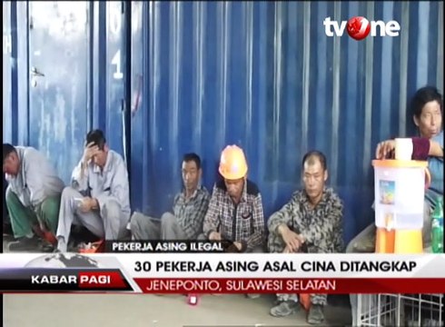 30 Pekerja Asing Ilegal Asal Cina Ditangkap