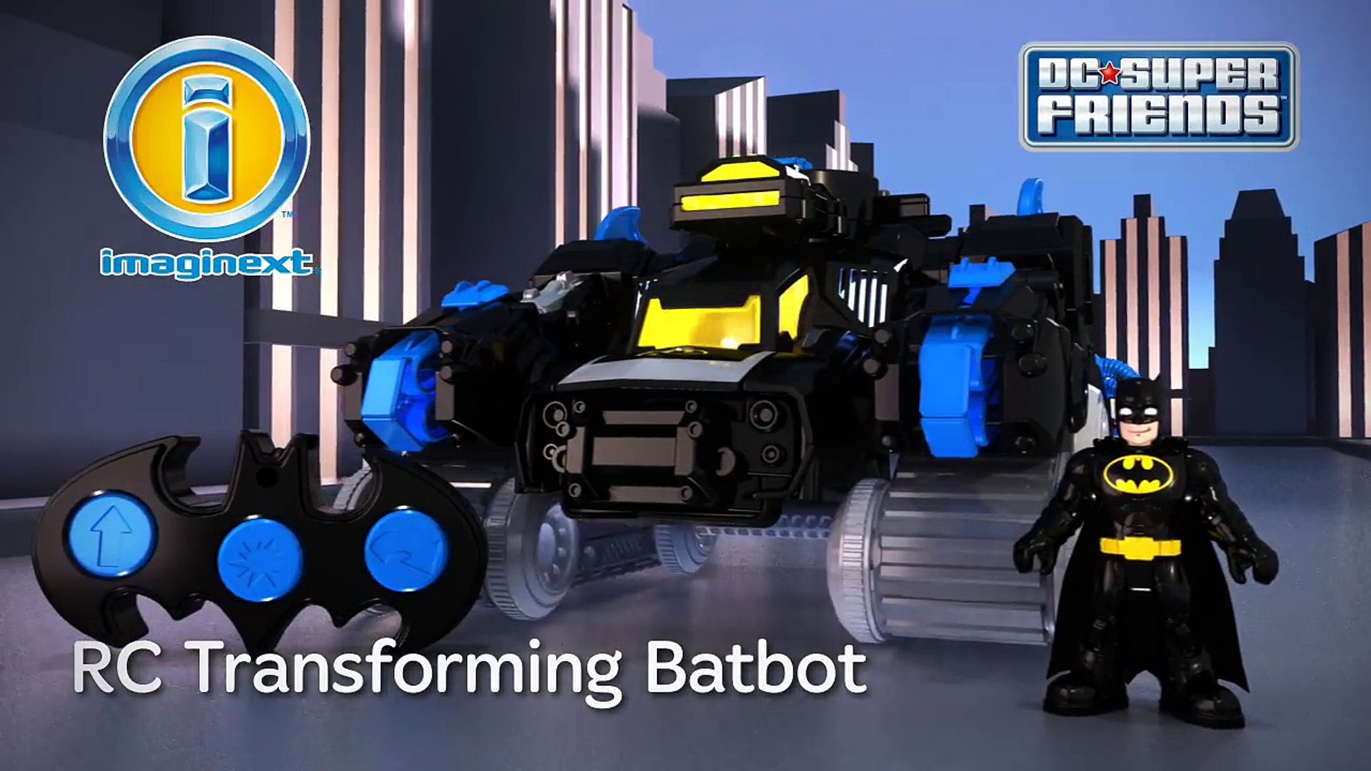 DC Super Friends™ RC Transforming Batbot – Toy Robot | Imaginext | Fisher  Price - Dailymotion Video