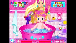 Barbie Bathing Baby Game