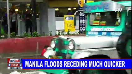 NEWS: Manila floods receding much quicker