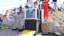 Türkiye'de ve Dünyada İlk Olan Görme Engelliler Yüzme Parkuru Bodrum'da Açıldı