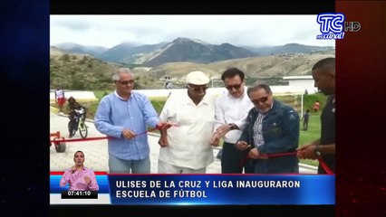 Ulises de la Cruz y Liga de Quito inauguraron escuela de fútbol