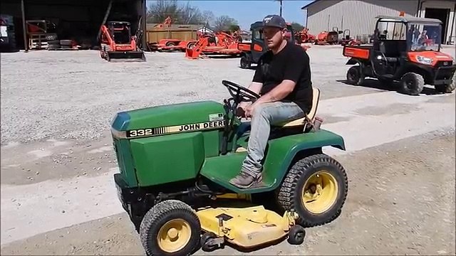 John Deere 332 lawn mower for sale at auction | bidding closes June 12, 2018