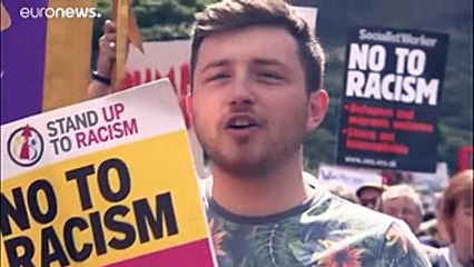 Donald Trump sob protestos na Escócia