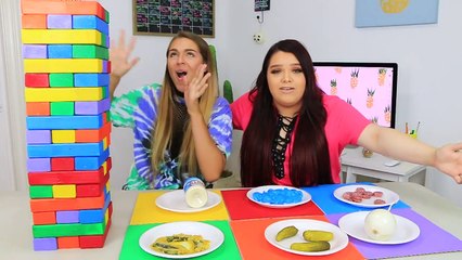 NASTY FOOD JENGA CHALLENGE