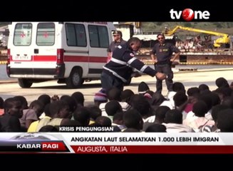 Angkatan Laut Italia Selamatkan Ribuan Imigran
