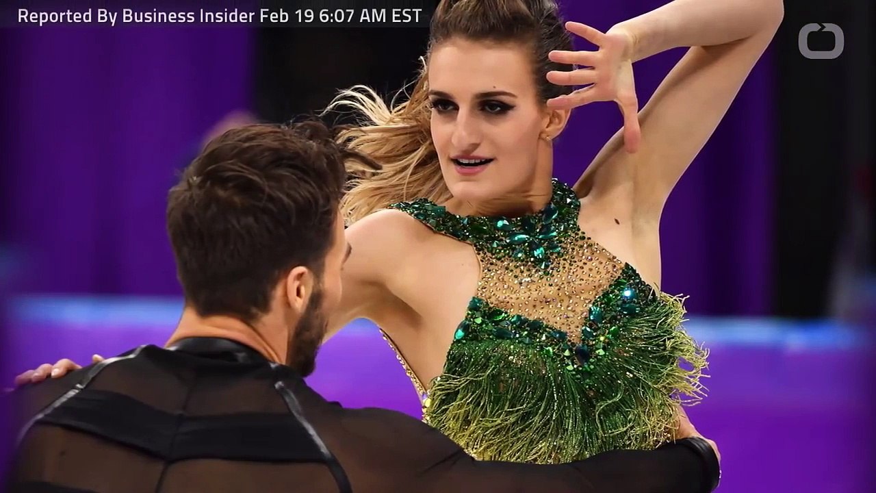 French Figure Skater Finishes Despite Wardrobe...