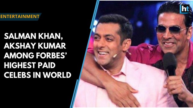 Salman Khan, Akshay Kumar beat SRK to Forbes' highest paid celebs list