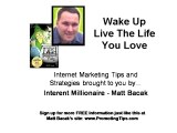 Matt Bacaks Internet Marketing Tips