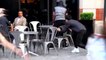 Try to not laught with chair Pulling Pranks Compilation