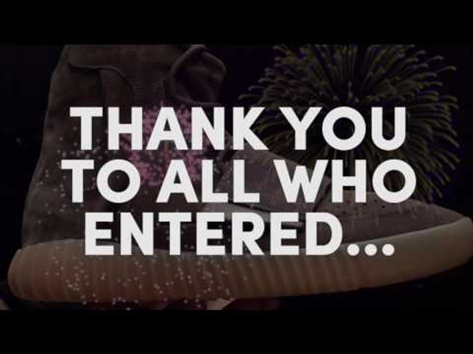 Winner of the Yeezy Boost 750