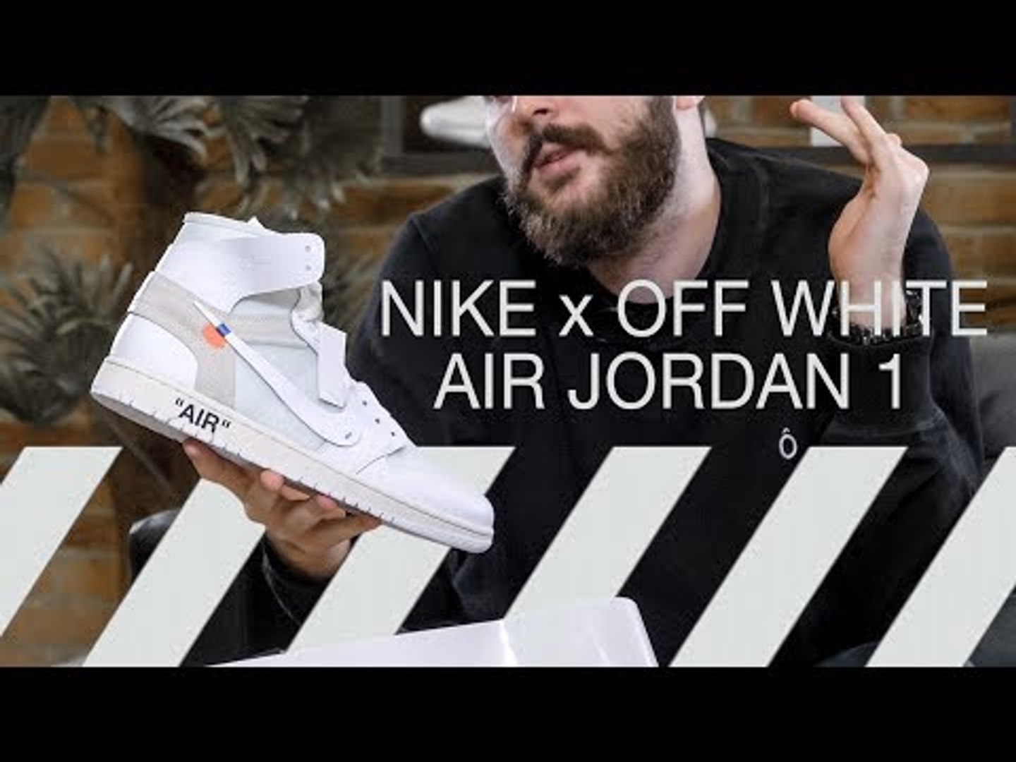 OFF-WHITE x NIKE AIR JORDAN 1 'WHITE' UNBOXING - video Dailymotion