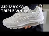 Nike Air Max 98 Triple White Review / Unboxing / On Feet Look