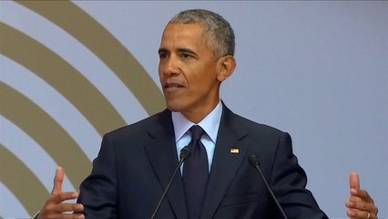 오바마 "스트롱맨이 민주주의 정신 훼손"...트럼프 간접 비판 / YTN