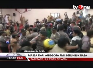 Unjuk Rasa PMII di Parepare Berakhir Ricuh