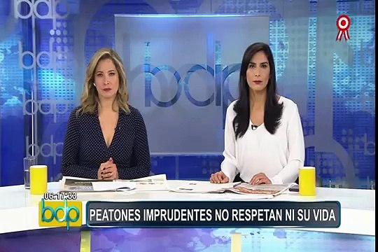Peatones imprudentes no respetan las señales y ocasionan accidentes de tránsito