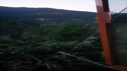Kürtün’de PKK’lı teröristlerle sıcak temas kamerada