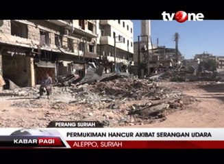 Kota Aleppo Makin Mencekam, Hampir Seluruh Bangunan Rusak