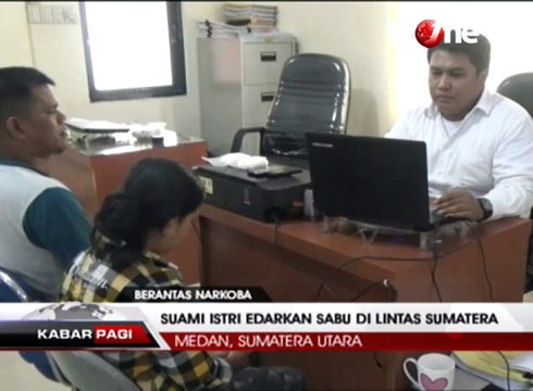 Suami Istri Terlibat Jaringan Narkoba Lintas Sumatera