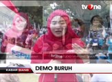 Demo Ribuan Buruh Tuntut Kenaikan Upah Minimum Jakarta