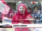 Demo Ribuan Buruh Tuntut Kenaikan Upah Minimum Jakarta