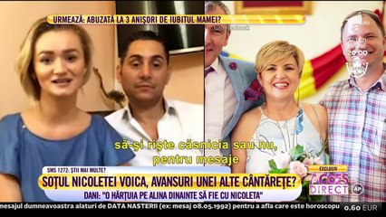 Soțul Nicoletei Voica i-a făcut avansuri Alinei Stancu, o cântăreață celebră de muzică populară