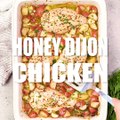 Baked Honey Dijon Chicken and Potatoes is an easy weeknight dinner that will leave you wanting to lick the pan clean!WRITTEN RECIPE: