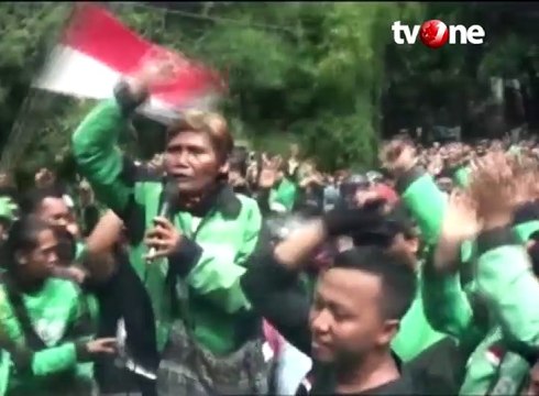 Tolak Kebijakan Baru, Driver Gojek Demo di Kantor Pusat