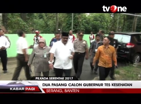 Sejumlah Cagub dan Cawagub Ikuti Tes Kesehatan dan Narkoba