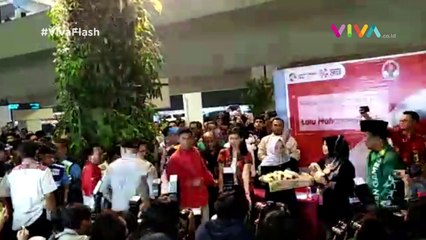 Lalu Muhammad Zohri Pulang, Bandara Soetta Heboh!
