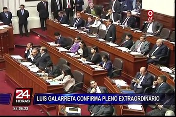 Congreso admite pedido de presidente Vizcarra y realizará pleno extraordinario