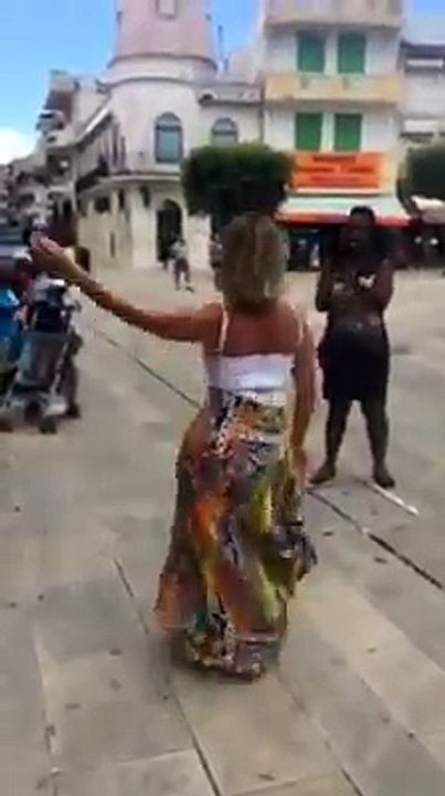 Une blanche en vacances en Guadeloupe.