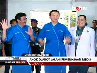 Pasangan Ahok-Djarot Jalani Pemeriksaan Medis
