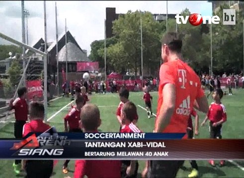Aksi Mengagumkan Xabi Alonso dan Arturo Vidal di Lapangan