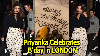 DESI GIRL Priyanka Chopra Turns 36 ,  Celebrates in LONDON