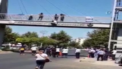 Üst Geçitten Böyle Atladı