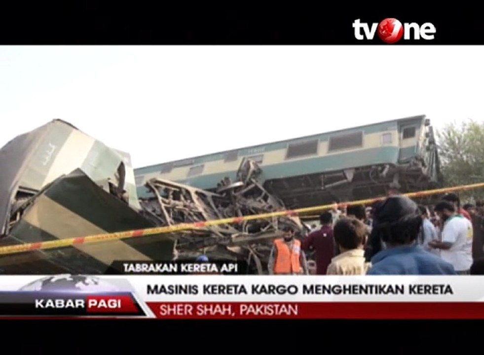 Tabrakan Kereta Api di Pakistan, 6 Orang Tewas