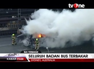 Bus Terbakar di Harbour Bridge, Sydney