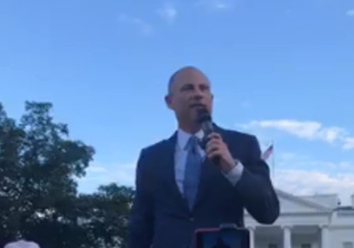 Stormy Daniels' Lawyer Joins Protests in Front of White House